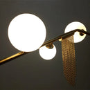GobekUsa Gold Bubble Chandelier G9 LED Tassel Kitchen Island Lighting