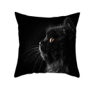 GobekUsa Black Cat Pillowcases - Cute Kitty Animal Lover Cushion Cover