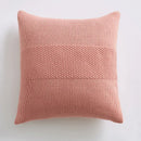 GobekUsa Knit Cushion Cover 45x45cm Solid Cotton Pillow Pink Ivory Grey Cream