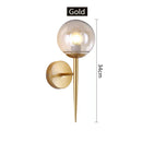 GobekUsa Glass Ball LED Wall Lights for Bedroom Passage Corridor, E27 Sconces