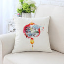 GobekUsa Cactus Hand Painting Decorative Pillowcase for Sofa, Chair Cushion Home Decor