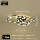 GobekUsa Butterfly Ceiling Lamp: Modern Rectangular Living Room Light for Master Bedroom