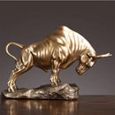 GobekUsa Bull Sculpture: Feng Shui Cattle Figurine for Office & Home Decor