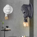 GobekUsa Gorilla Resin Wall Sconce Retro Bedside Lamp Luminaire