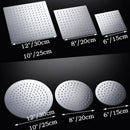 GobekUsa 12-inch Square Rain Shower Head with Ceiling/Wall Mount in Chrome/Gold/Brushed/Black Finish