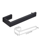 GobekUsa Black Bathroom Hardware Set: Robe Hook, Towel Bar, Shelf, Tissue Holder, Toothbrush Organizer