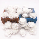 GobekUsa Handmade Foam Rose Flower Heads | 100Pcs Wedding Craft Decoration