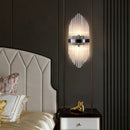 GobekUsa Glass Rod Crystal Wall Lamp: Modern Nordic Light Luxury for Bedroom, Living Room