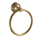 GobekUsa Brass Bathroom Accessories Set: Robe Hook, Paper Holder, Towel Bar, Soap Basket