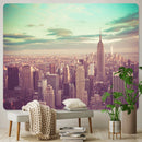 GobekUsa City Night Bohemian Decor Tapestry Hippie Sofa Blanket Art