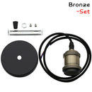 GobekUsa Industrial Pendant Light Lamp E27 90-265V Edison Bulb Holder Loft Home Decor