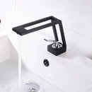 GobekUsa Black Brass Basin Faucet Mixer with Single Handle Deck Mount