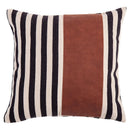 GobekUsa Black Stripe Faux Leather Pillow Cover 45x45cm for Home Decor