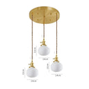 GobekUsa Ceramic LED Pendant Light: Japanese Style, Nordic Design, Modern Living Room Hanging Lamp