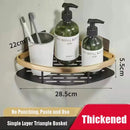 GobekUsa Bathroom Corner Shelves Suction Cup Storage Rack Shower & Kitchen Organizer