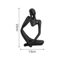 GobekUsa Abstract Thinker Woman Figurine Resin Sculpture Modern Art Decor Craft Ornament