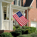 Betsy Ross 250th Flag 3'x5' - 13 Star 1776 to 2026 Nylon Flag | Made in USA by Flagman of America