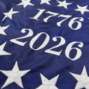 Betsy Ross 250th Flag 3'x5' - 13 Star 1776 to 2026 Nylon Flag | Made in USA by Flagman of America