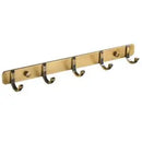 GobekUsa Brass Bathroom Accessories Set: Robe Hook, Paper Holder, Towel Bar, Soap Basket