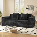 Chenille Sofa Bed Set with Deep Seat & 2 Pillows