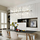 GobekUsa Dandelion Chandelier: Nordic Minimalist Wrought Iron LED Indoor Light for Living Room
