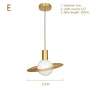 GobekUsa Golden E27 LED Chandelier for Bedroom and Study Room