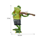 GobekUsa Frog Band Figurine: Modern Nordic Home Decor for Music Lovers