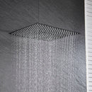 GobekUsa 16 Inch Stainless Steel Chrome Square Rainfall Shower Head for Bathroom