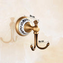 GobekUsa Antique Bronze Ceramic Robe Hook Wall Mounted Coat Hook Bathroom Accessories
