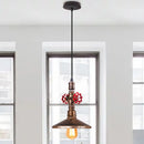 GobekUsa Industrial Retro Pendant Light Fixture Water Pipe Lamp for Kitchen and Home Decor