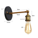 GobekUsa Industrial LED Wall Light for Bedroom Foyer Study Coffee Shop Restaurant