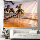 GobekUsa Beach View Mandala Tapestry - Boho Wall Decoration for Hippie Vibes