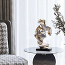 GobekUsa Gold Resin Sculpture | Nordic Luxury Technology Decor for Home & Office