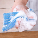GobekUsa Kitchen Cleaning Set: Non-Stick Scouring Pad, Linoleum Cloth, Towel, Sponge & Dish Cloth