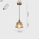GobekUsa Glass Copper Pendant Lights for Dinning Living Room Decor