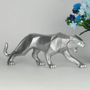 GobekUsa Black Panther Resin Geometric Statue Decor Ornament