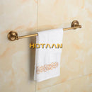 GobekUsa Brass Single Towel Bar in Antique Finish for Stylish Bathroom Décor