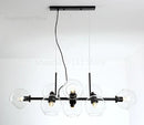 GobekUsa Gray Glass Pendant Lights: Modern Nordic Loft Rustic Chandelier for Kitchen Bar Dining by GobekUsa