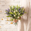 GobekUsa Doluo Fruit Grass Simulation Flower Wedding Decor Fake Green Plants Bouquet
