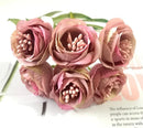 GobekUsa Artificial Peony Tea Rose Camellia Silk Flowers for Home Garden Wedding