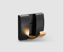 GobekUsa Aluminum Folding Robe Hook Black Gold Wall Mount Towel Hanger Kitchen Door Hook