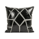 GobekUsa Leather Patch Embroidery Cushion Cover: Modern Luxury Pillow Case for Sofa