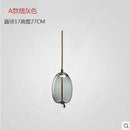 GobekUsa Hemp Rope Knot Pendant Lights - Suspendu Glass Hanging Lamp
