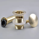 GobekUsa Brushed Gold Pop-Up Drain Stopper for Bathroom Sink Vessel Vanity