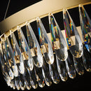 GobekUsa Golden Crystal Stainless Steel Chandelier for Dining Room