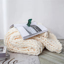 GobekUsa Cozy Chenille Chunky Knit Blanket - Soft Decorative Throw for Bed, Sofa, Living Room - Summer Quilt or Rug Alternative