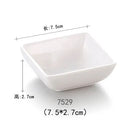 GobekUsa Black Melamine Plastic Dipping Sauce Dish Bowl Set - Pack of 4