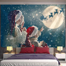 GobekUsa Christmas God Deer Tapestry: Hippie Psychedelic Bohemian Wall Hanging