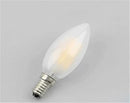 GobekUsa Frosted E14 LED Candle Crystal Lamp Warm White Retro Filament Bulb