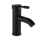 GobekUsa Black Golden Single Handle Bathroom Basin Faucet for Deck Mount Vessel Sink